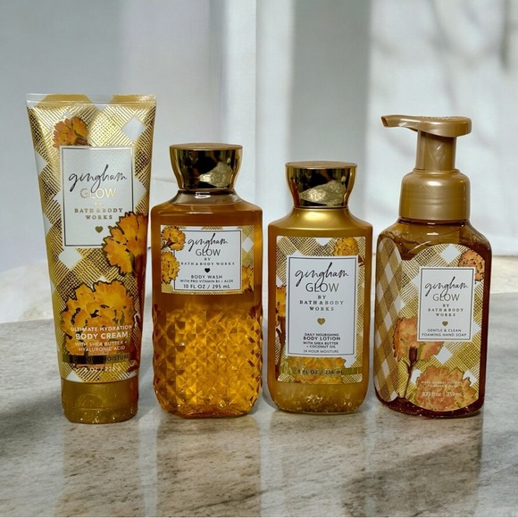 Bath & Body Works Gingham Glow Body Care Gift Set NWT - Picture 1 of 6